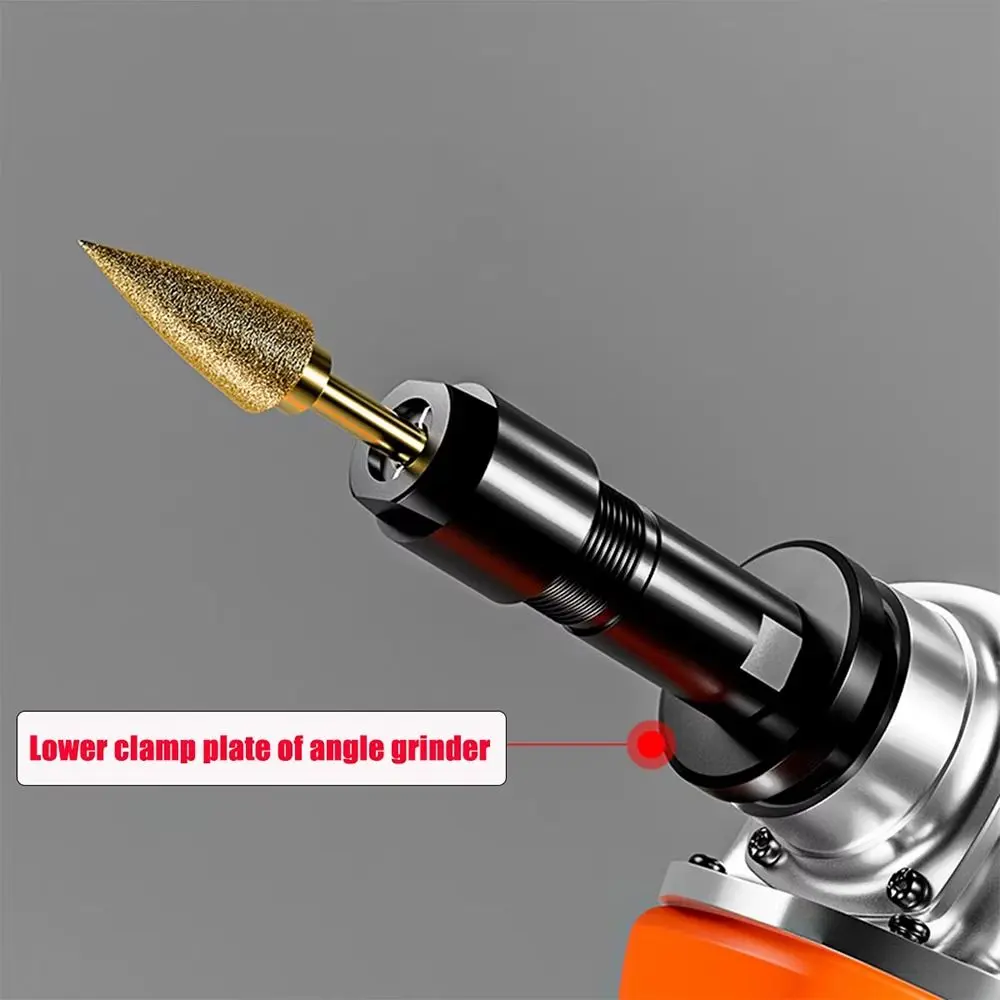 1Pcs Modified Angles Grinders Attachment To Straight Grinder Metal Thread Converters M10 Thread Universal 6/3mm Adapter Chuck