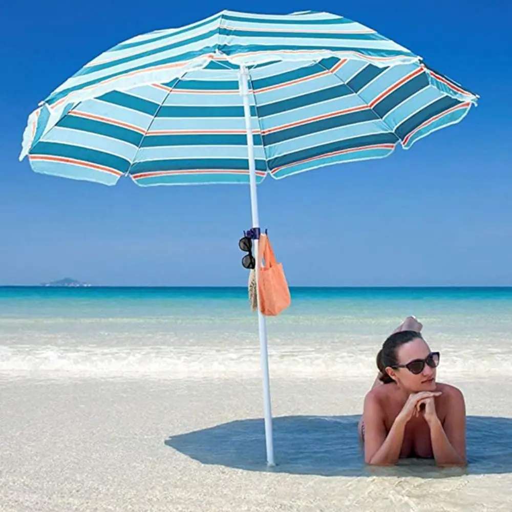 Outdoor Beach Umbrella Hooks Hanger Space-saving Versatile Sun Umbrella Storage Holder Useful Wear-resistant Four-corner Hook