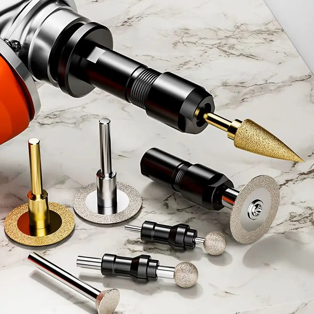 1Pcs Modified Angles Grinders Attachment To Straight Grinder Metal Thread Converters M10 Thread Universal 6/3mm Adapter Chuck