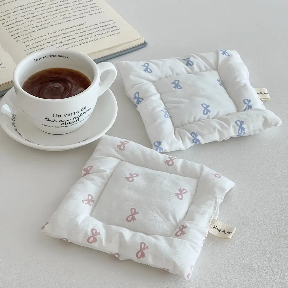 Tea Mat Cup Holder Mat Coffee Non-slip Drinks Coaster Hot Drink Stand Insulated Pad Kitchen Accessories