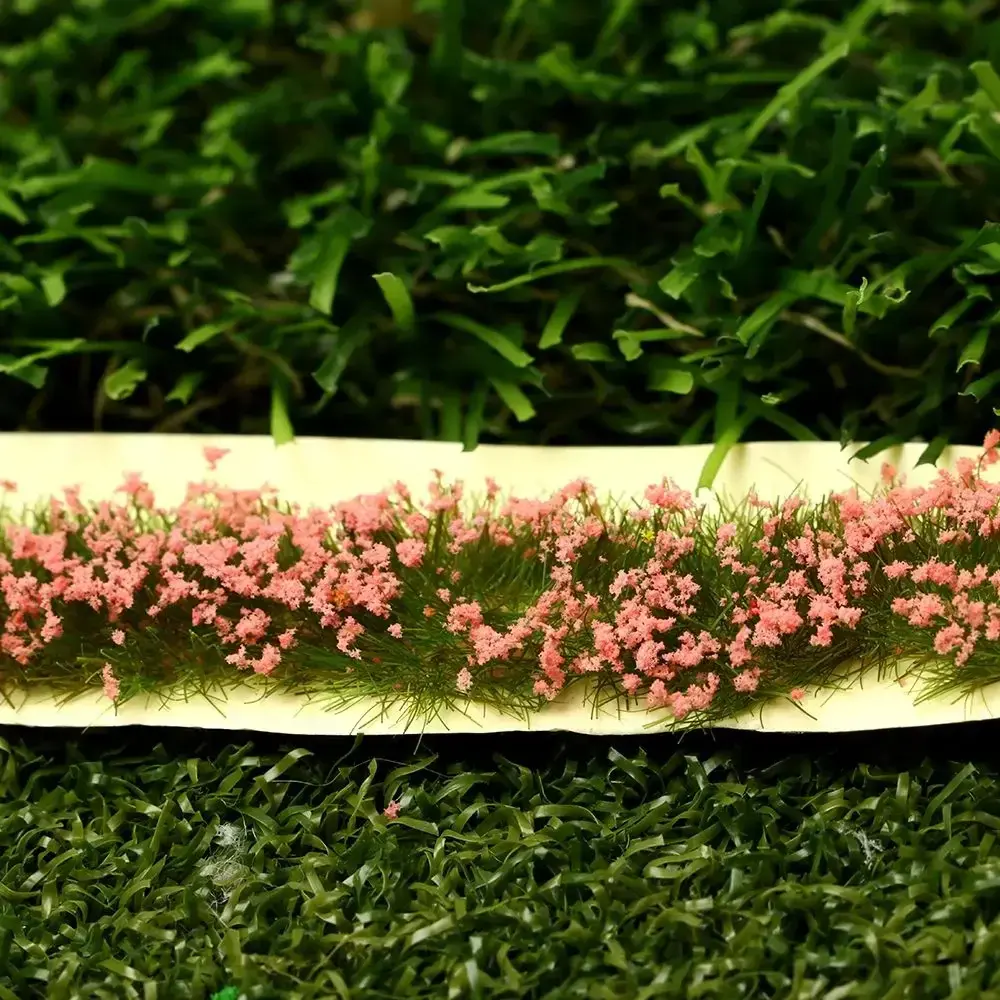 9*1*0.6cm Building Layout Static Scenery Model Landscape Wargame Flower Cluster Miniature Garden Decor Grass Tufts