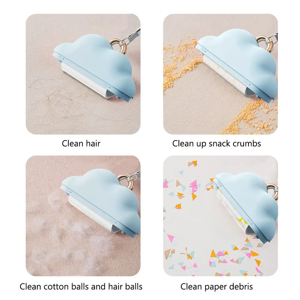 Cloud Shaped Roller Sticky Brush Refill Lint Roller Brush Sticky Dust Paper Pet Hair Remover Roller Drum Type