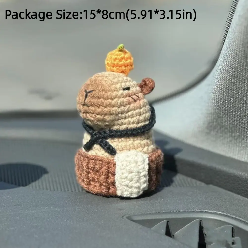 New Beginner Crochet Stuffed Animal Kit Handmade with Crochet Hooks Yarn Set Kit Guinea Pig DIY Set Capybara DIY Crochet Kit