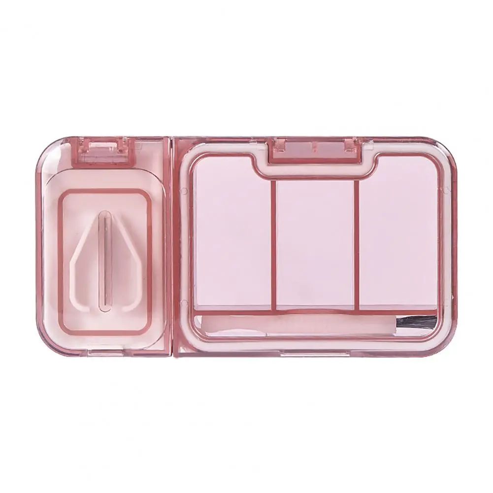 Eco-friendly Pill Case Compact Portable Medicine Box with Pill Cutter Dustproof Divider Capacity 3-in-1 Tablet Organizer