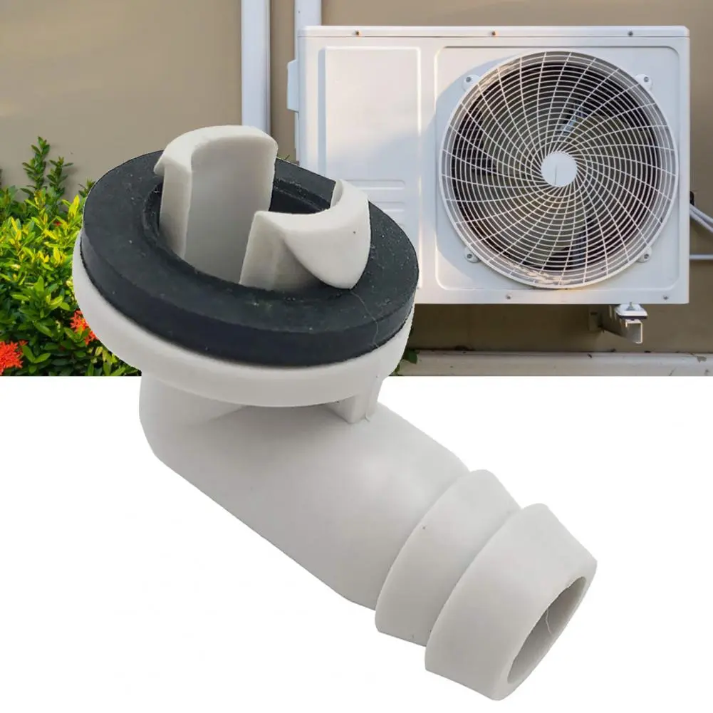 Good Conditioner Drain Connector Plastic Sturdy 1.8 Inch Versatile ACDrain Pipe Connector  Air Conditioning Unit Blended