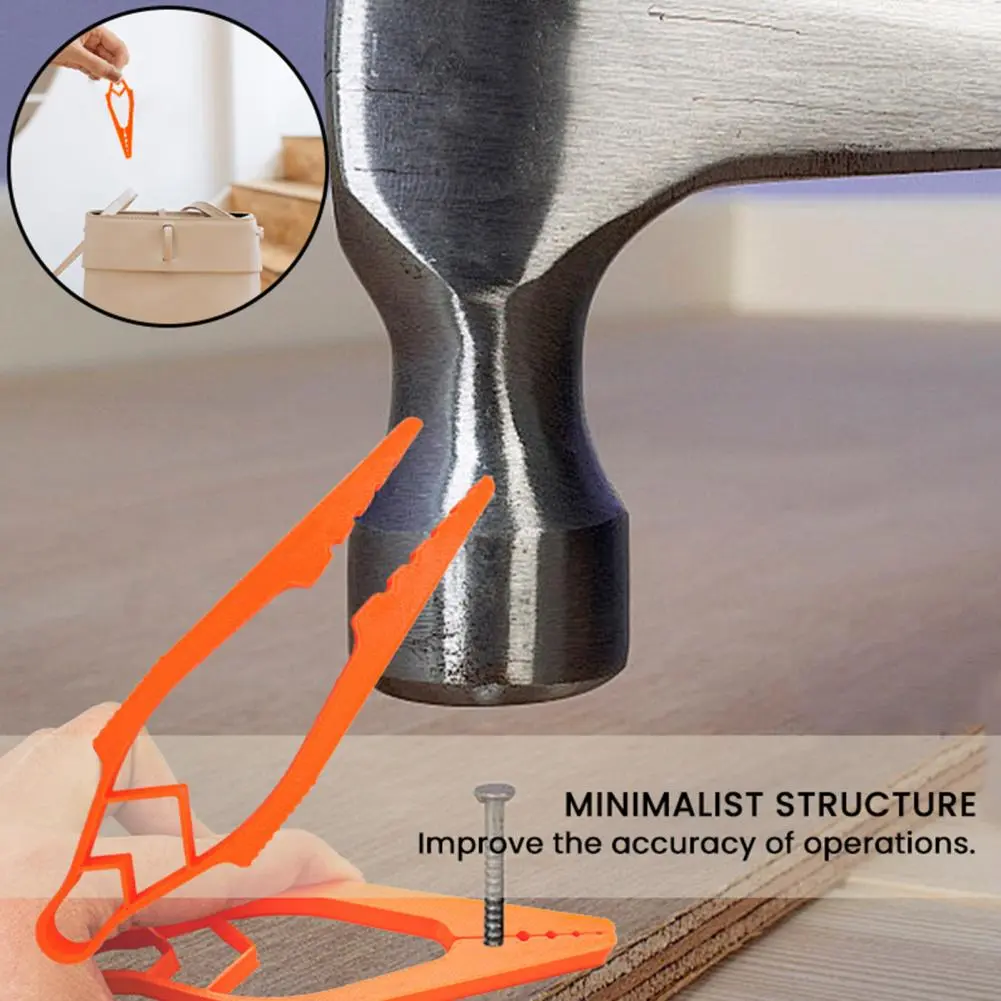 Heavy Duty Nail Holder Finger-saving Hammer Nail Holder for Carpenter Repair Woodworking Plier Finger Protector Tool for Safe