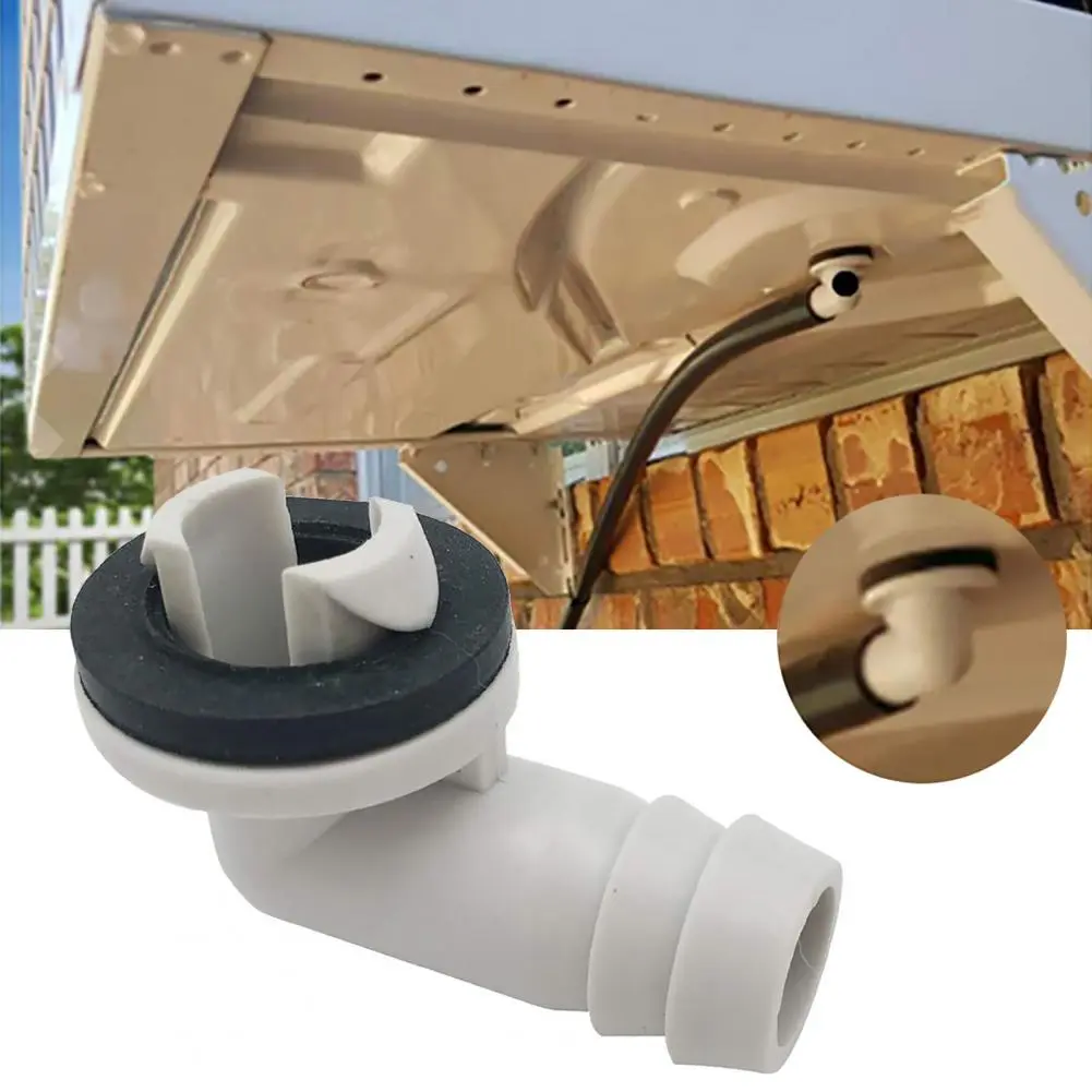 Good Conditioner Drain Connector Plastic Sturdy 1.8 Inch Versatile ACDrain Pipe Connector  Air Conditioning Unit Blended