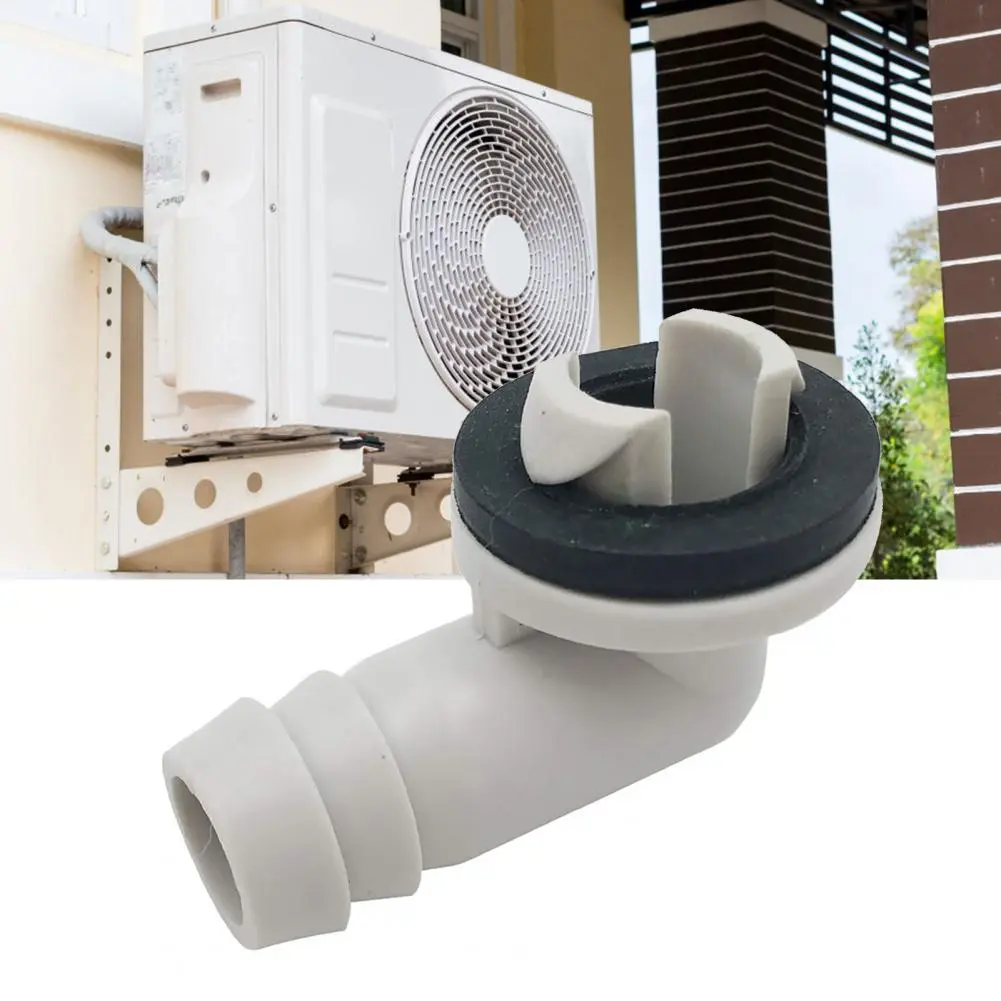 Good Conditioner Drain Connector Plastic Sturdy 1.8 Inch Versatile ACDrain Pipe Connector  Air Conditioning Unit Blended