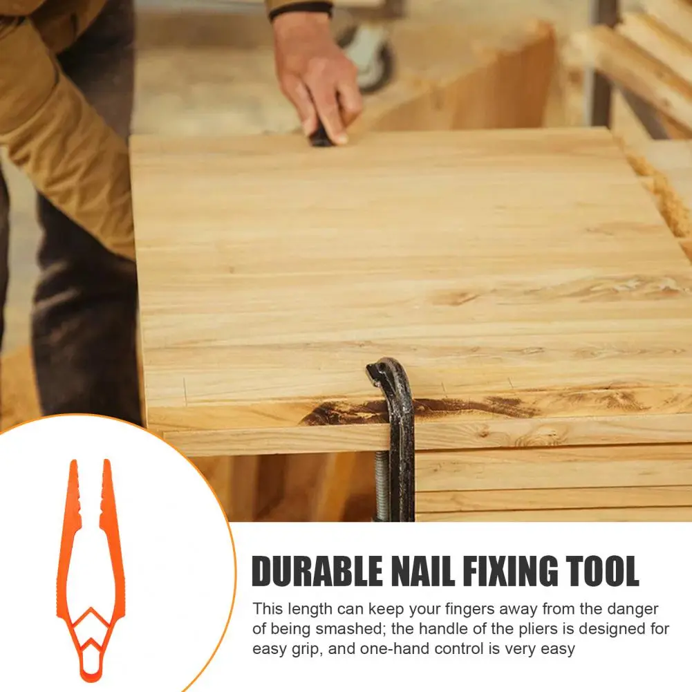 Heavy Duty Nail Holder Finger-saving Hammer Nail Holder for Carpenter Repair Woodworking Plier Finger Protector Tool for Safe