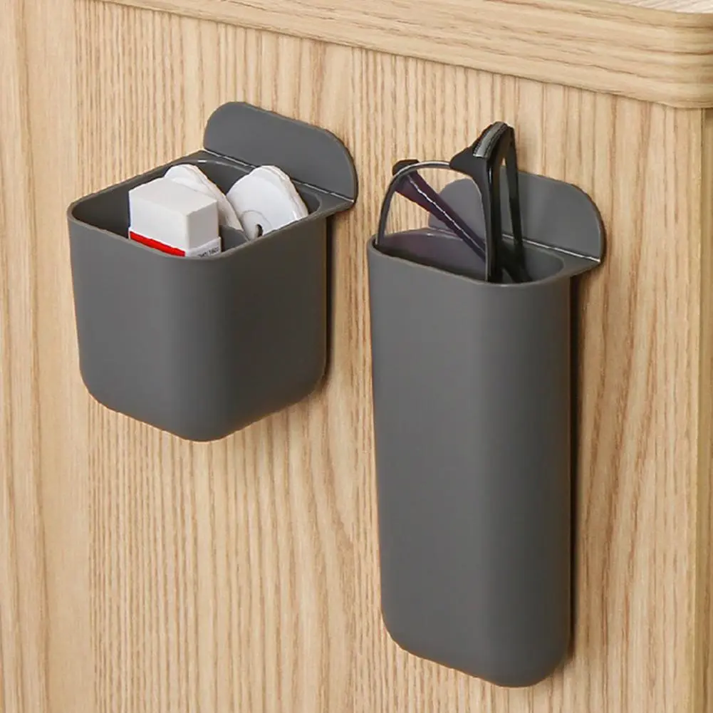 Hanging Pen Holder Capacity Desktop Storage Box Pen Holder for Table Organization Self Adhesive Pencil Storage for Office