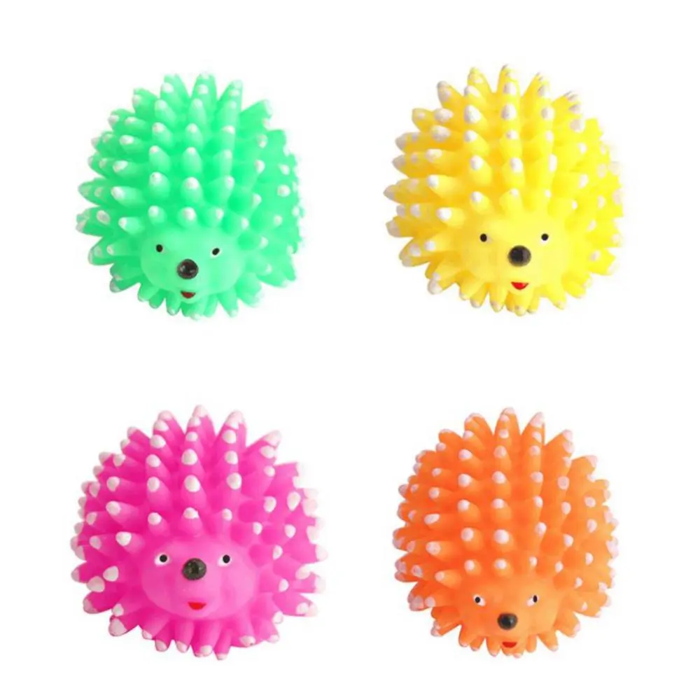 Toy Cute Interactive Squeaky Pet Dog Puppy Hedgehog Shape Doll Chew Play Scratch