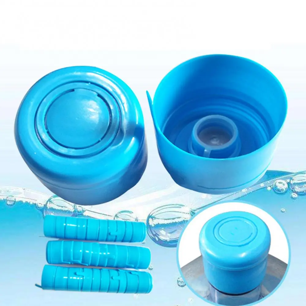Reusable Plastic 5Pcs 3/5 Gallon Barrelled Water Thicken Snap-on Replacement Cap