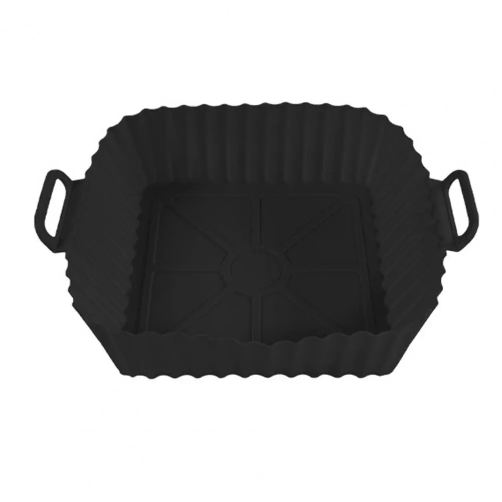 Reusable Air Fryer Tray Silicone Air Fryer Liners Reusable Baking Tray Non-stick Pizza Pan Set Kitchen for Airfryer for Grease