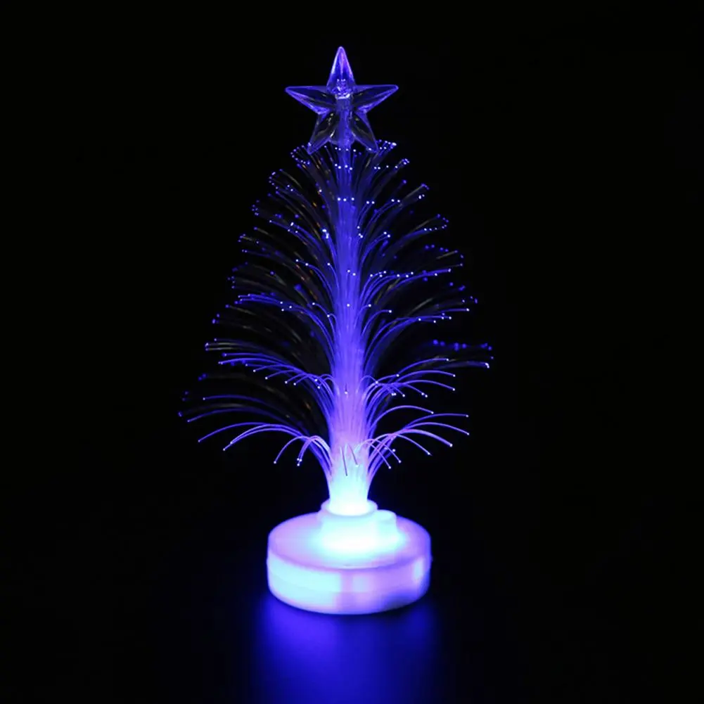 Christmas Tree LED Fiber Optic Nightlight Lamp Light Creative Star Light Xmas Decoration Night