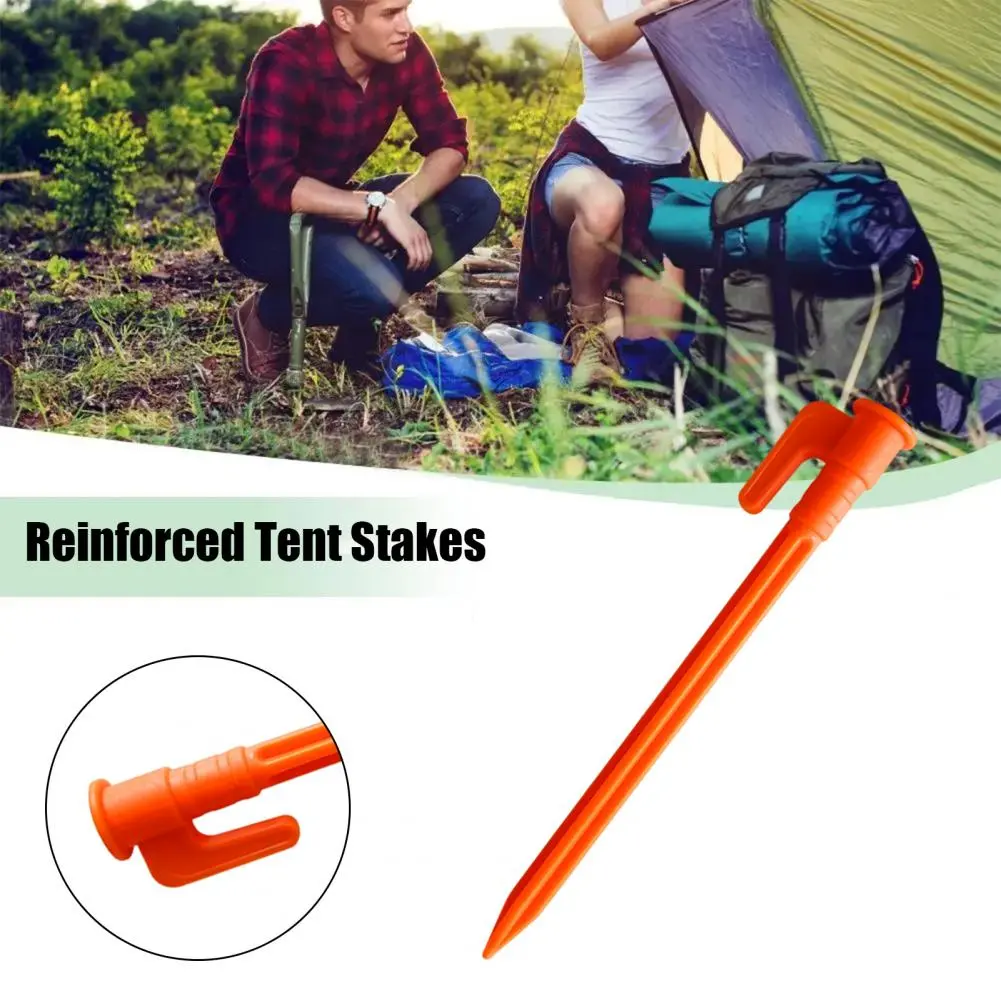 Multi-functional Tent Peg Heavy Duty Camping Tent Stakes for Outdoor Garden Patio Lawn 10 Pack Windproof Ground Pegs for Tarp