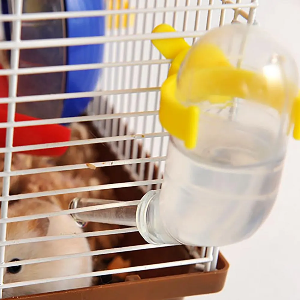 Pet Water Bottle Vacuum Eco-friendly Plastic Pet Drinking Water Dispenser Feeder Bottles Hamster Water Fountain Anti-dust