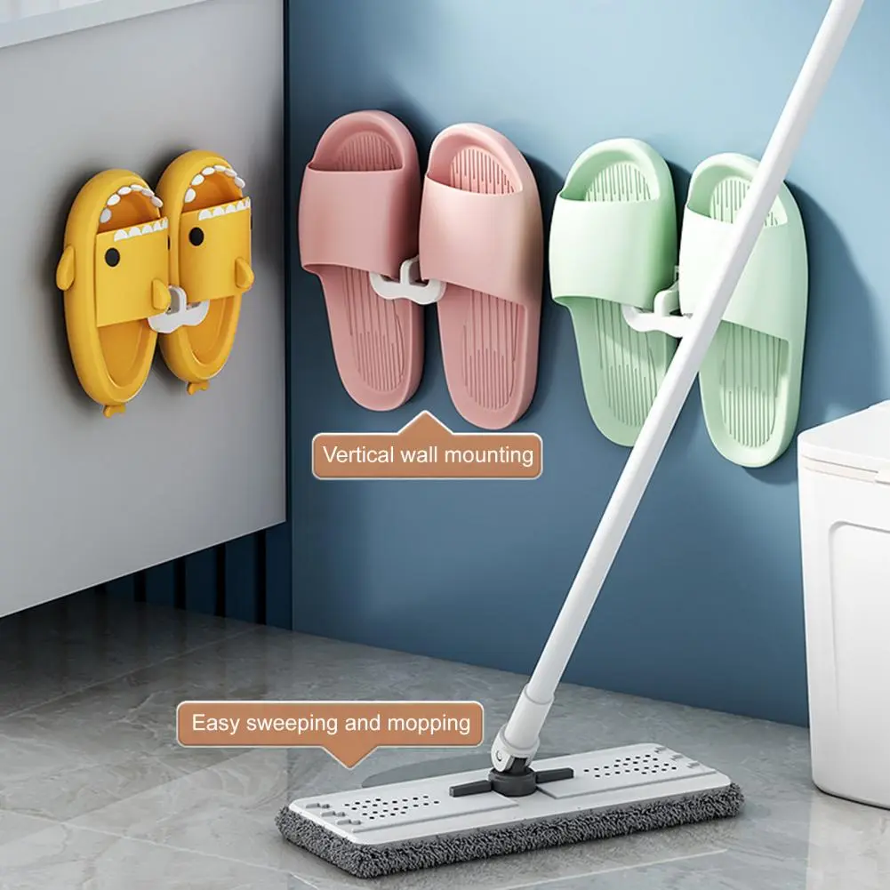 Wall-mounted Shoe Rack Wall Mounted U-shaped Slipper Rack Strong Load-bearing Storage Solution for Shoes Easy to for Home