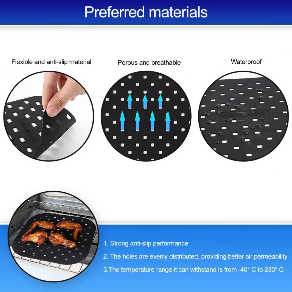 Food-grade Baking Mat Silicone Baking Mat for Safe Cooking Easy Release Food Grade Kitchen Tool for Baking Accessory Anti-stick