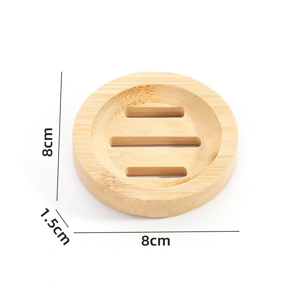 Soap Box Natural Bamboo Dishes Bath Soap Holder Bamboo Case Tray Wooden Prevent Mildew Drain Box Bathroom Washroom Tools