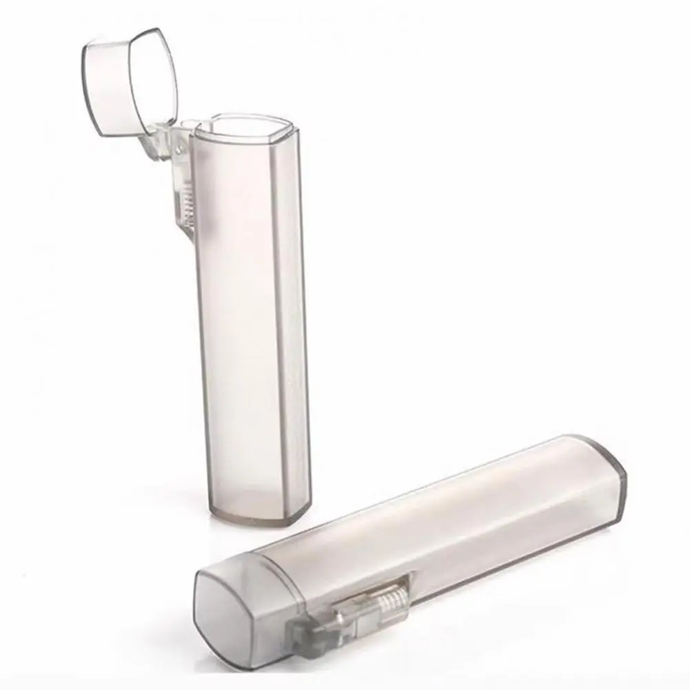 Toothpick Storage Box Portable Transparent Toothpick Cotton Swab Holder for Outdoor Travel Multi-purpose Mini for Toothpicks
