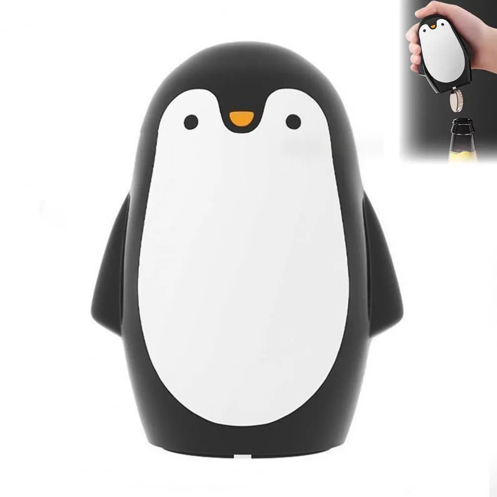 Wine Bottle Penguin-shaped Magnetic Bottle Opener for Beer Wine Soda Bar Tool for Cola Bottles Cute Kitchen Accessory Bottle