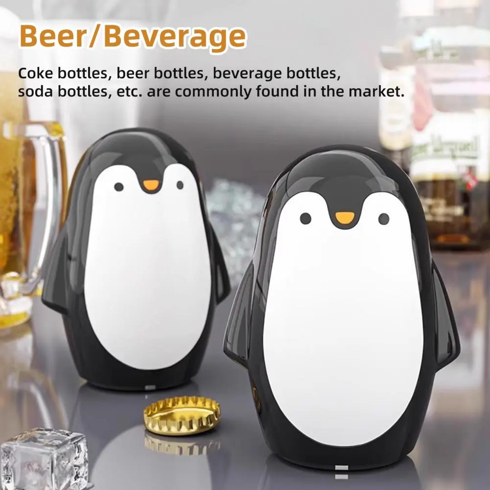 Wine Bottle Penguin-shaped Magnetic Bottle Opener for Beer Wine Soda Bar Tool for Cola Bottles Cute Kitchen Accessory Bottle