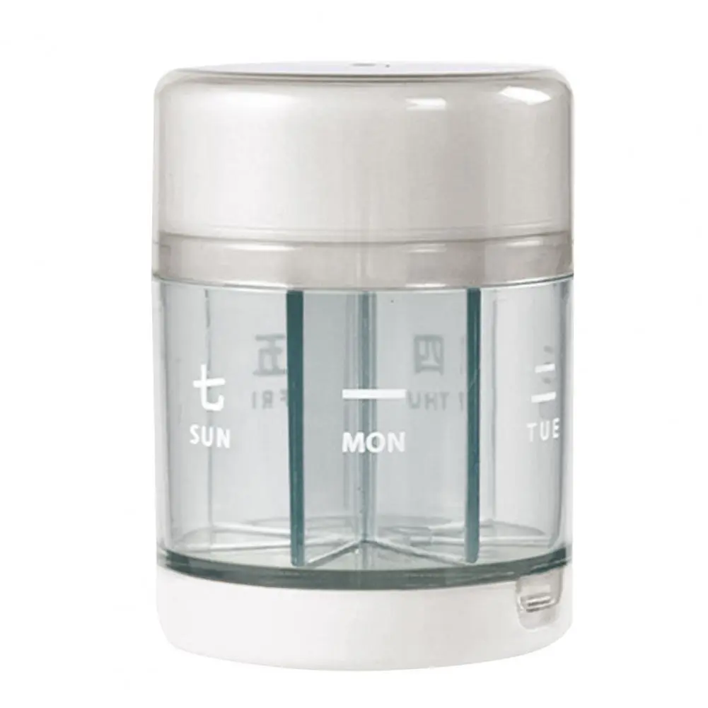 Moisture-resistant Pill Organizer Weekly Pill Box Organizer with Cutter for Capacity Medicine Dispensing Compact Design Portable