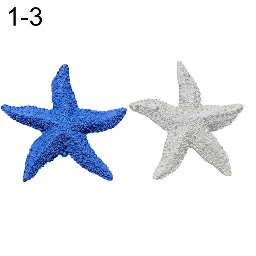 Aquarium Decoration Resin Aquarium Decor Decoration Mini 2Pcs Fish Tank Ornament Mediterranean Starfish Aquarium Decoration