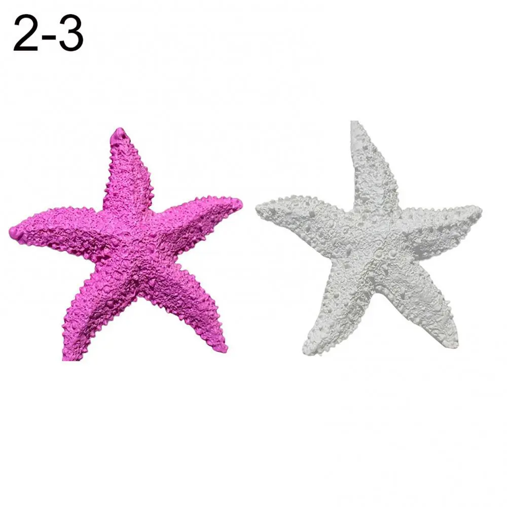 Aquarium Decoration Resin Aquarium Decor Decoration Mini 2Pcs Fish Tank Ornament Mediterranean Starfish Aquarium Decoration