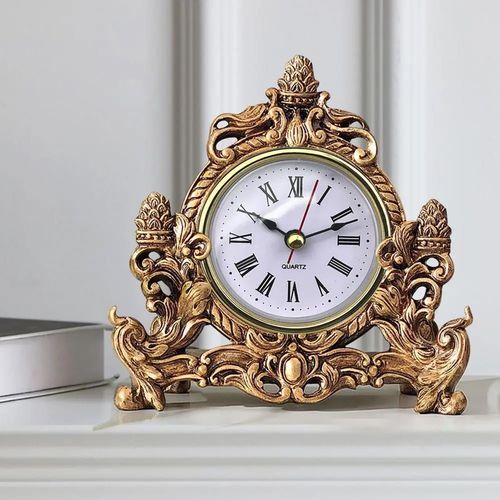 1PC Gold Rim 65MM Insert Quartz Clock for Built - in Insert Clock Head DIY Desk Clock