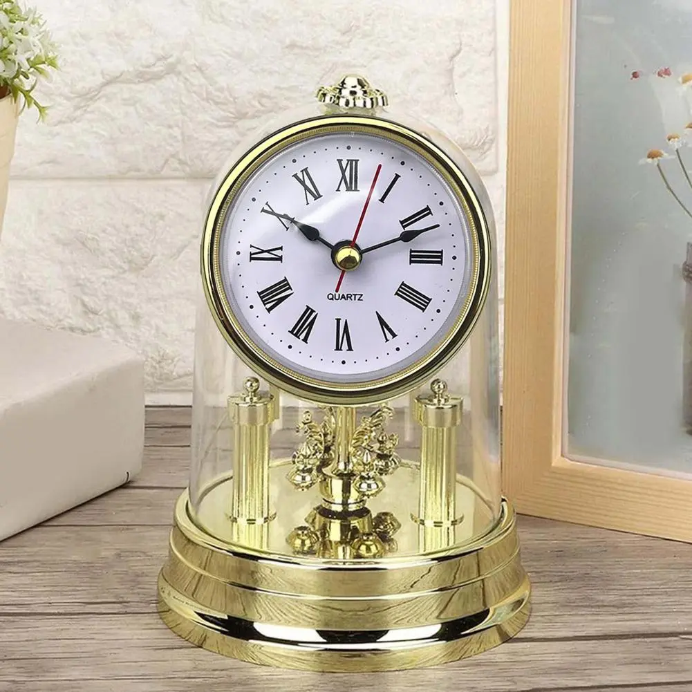 1PC Gold Rim 65MM Insert Quartz Clock for Built - in Insert Clock Head DIY Desk Clock