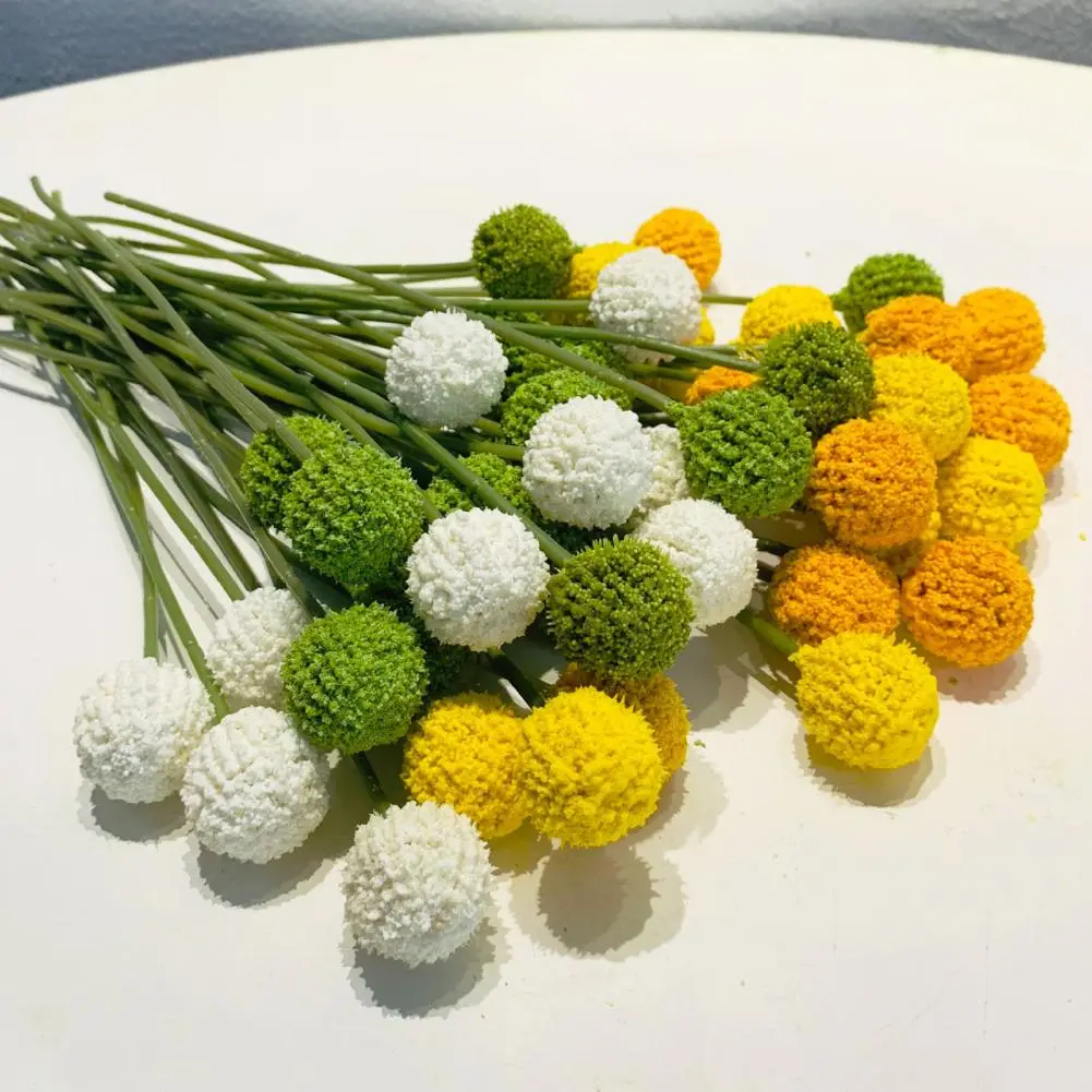 Realistic Faux Flowers Realistic Uv Resistant Artificial Chrysanthemum Ball for Wedding Party Decor Indoor Outdoor Table