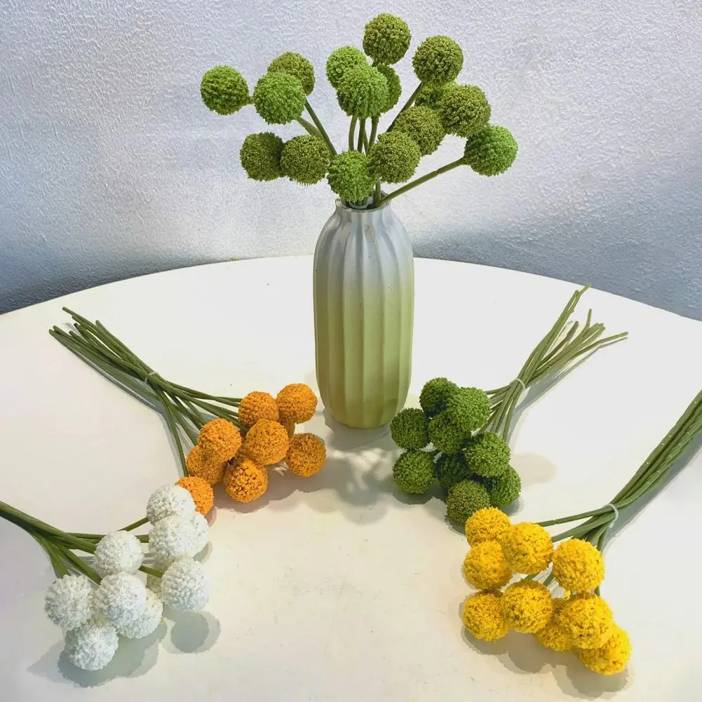 Realistic Faux Flowers Realistic Uv Resistant Artificial Chrysanthemum Ball for Wedding Party Decor Indoor Outdoor Table