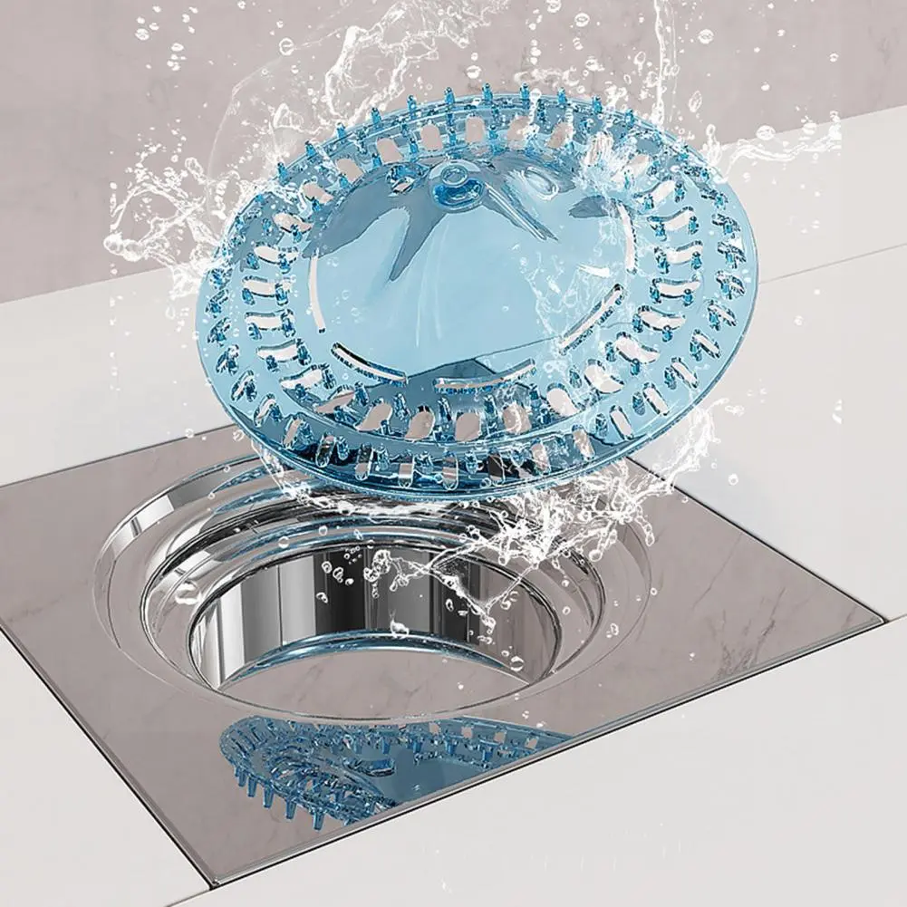 Shower Drain Hair Strainer 10pcs Easy Installation Plastic Hair Stopper Mesh Covers for Floor Drains Shower Drain Cover Home