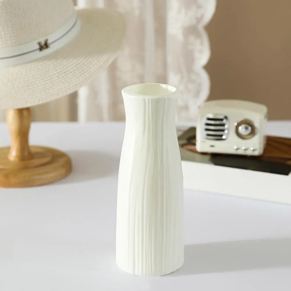 Home Decor Vase -friendly Imitation Ceramic Plastic Vase for Flower Arrangement Decoration White Decorative Vase for Home Decor