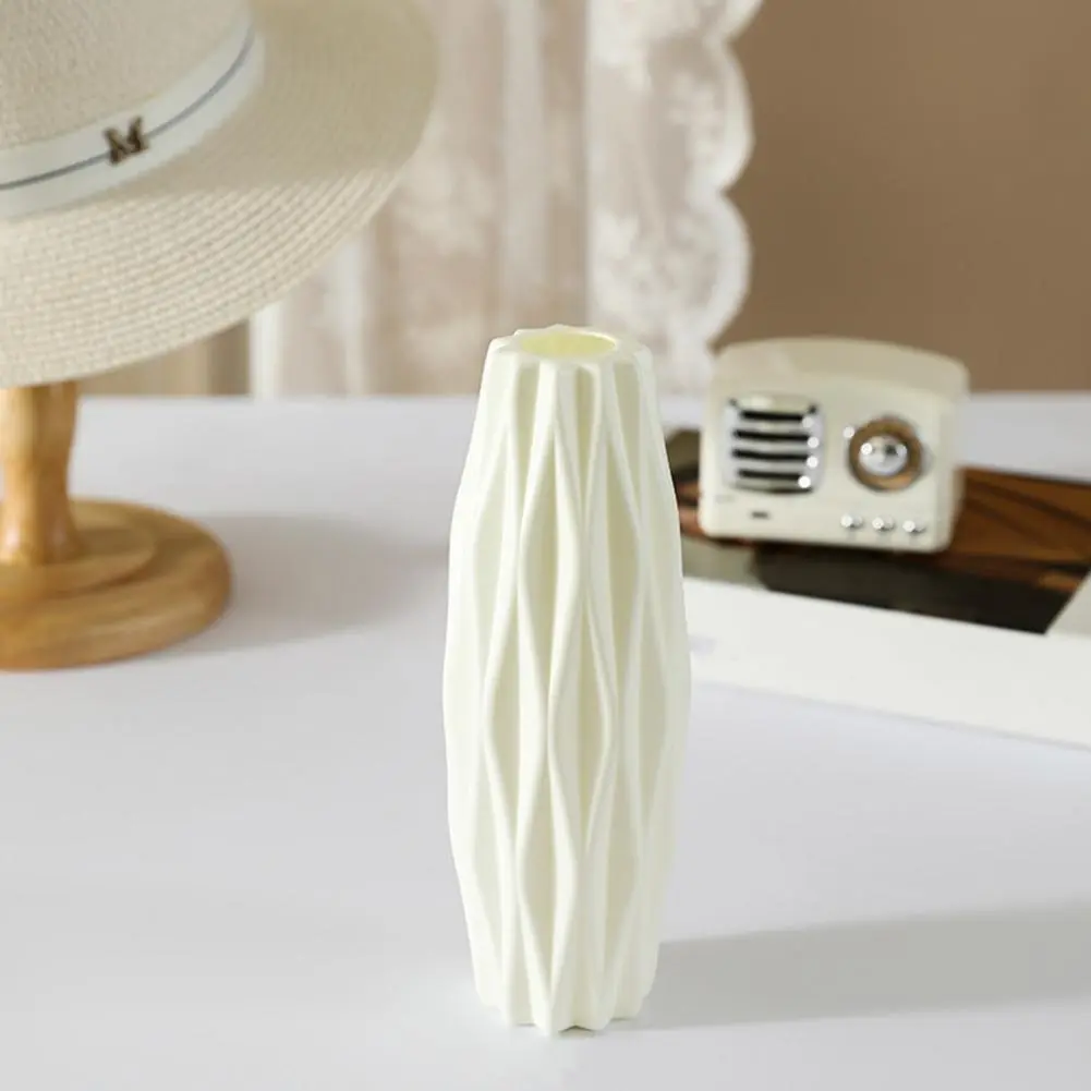 Home Decor Vase -friendly Imitation Ceramic Plastic Vase for Flower Arrangement Decoration White Decorative Vase for Home Decor