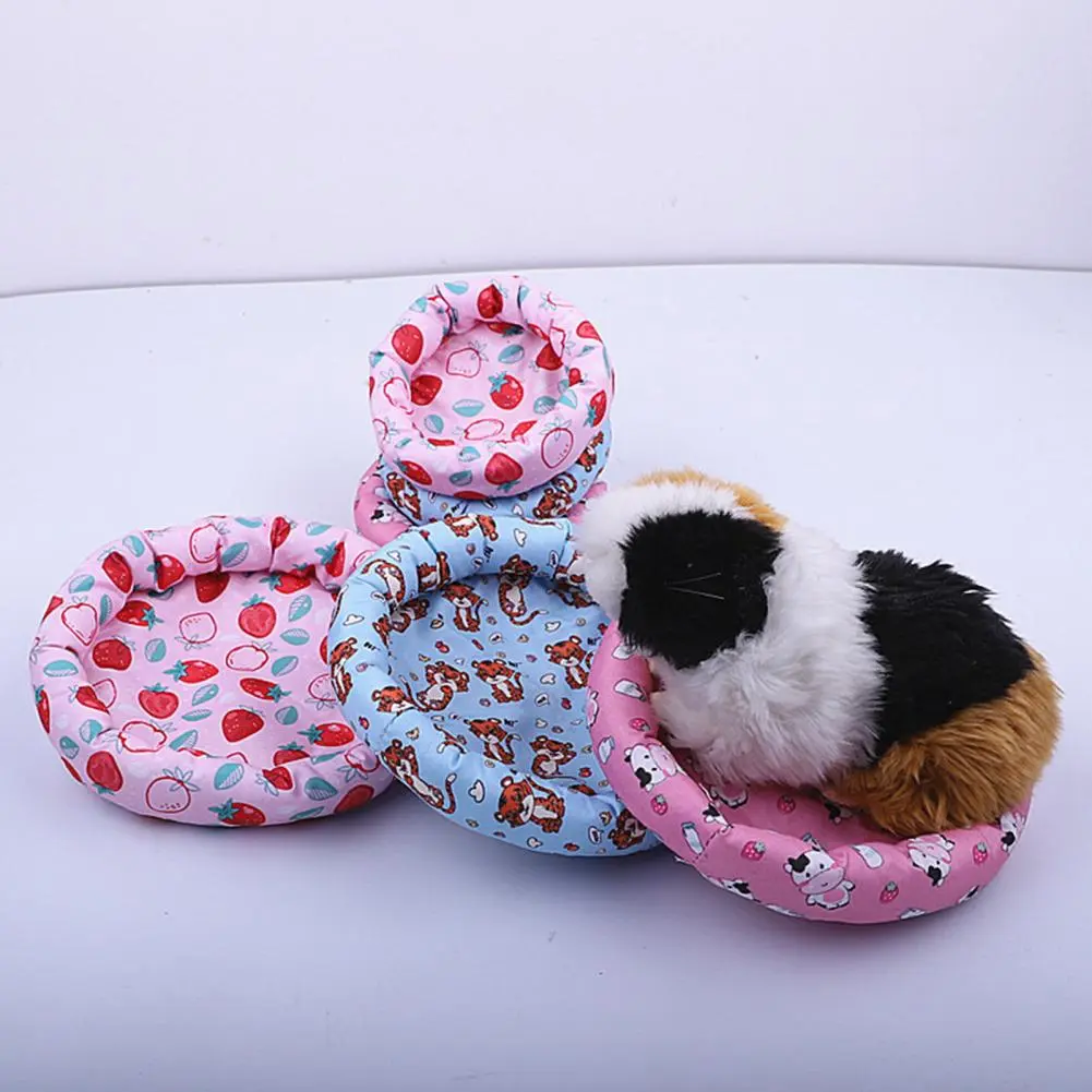 Lovely  Pet Sleep Mat Washable Hamster Hedgehog Rat Sleeping House Habitat Nest Comfortable Plush Hamster Cushion for Indoor