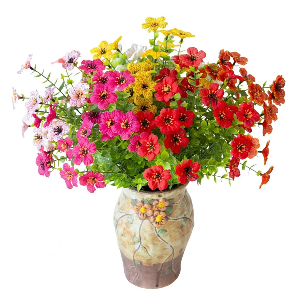 Outdoor Artificial Flowers with Realistic Textures Realistic Uv Resistant Artificial Flowers for Outdoors for Spring for Garden