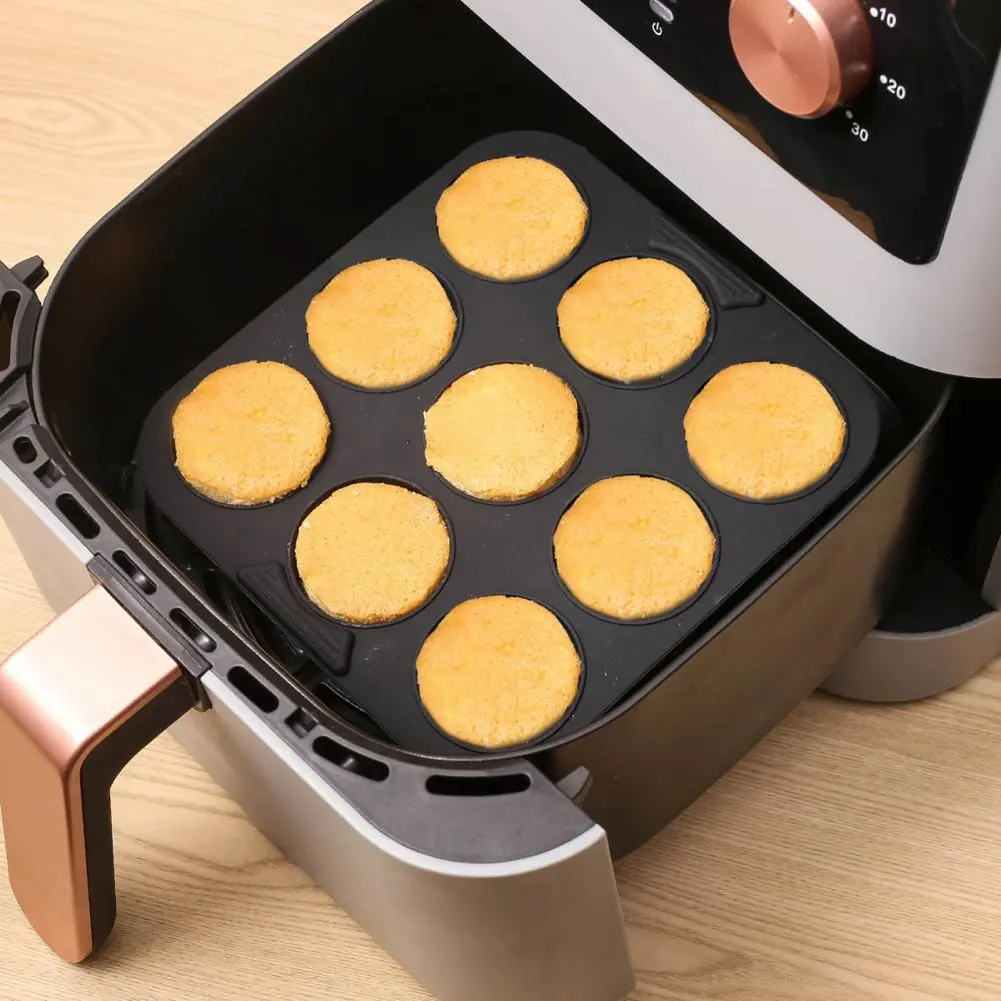 Silicone Cake Mold 9-hole Silicone Cake Cookie Mold Set for Diy Baking Food-grade Square Round Cylinder Molds for Cakes Cookies