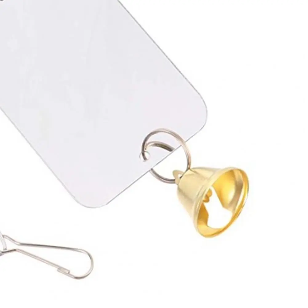 Pet Mirror Decoration Bell Portable Acrylic Toy Mirror for Pet Play Cage for Pet