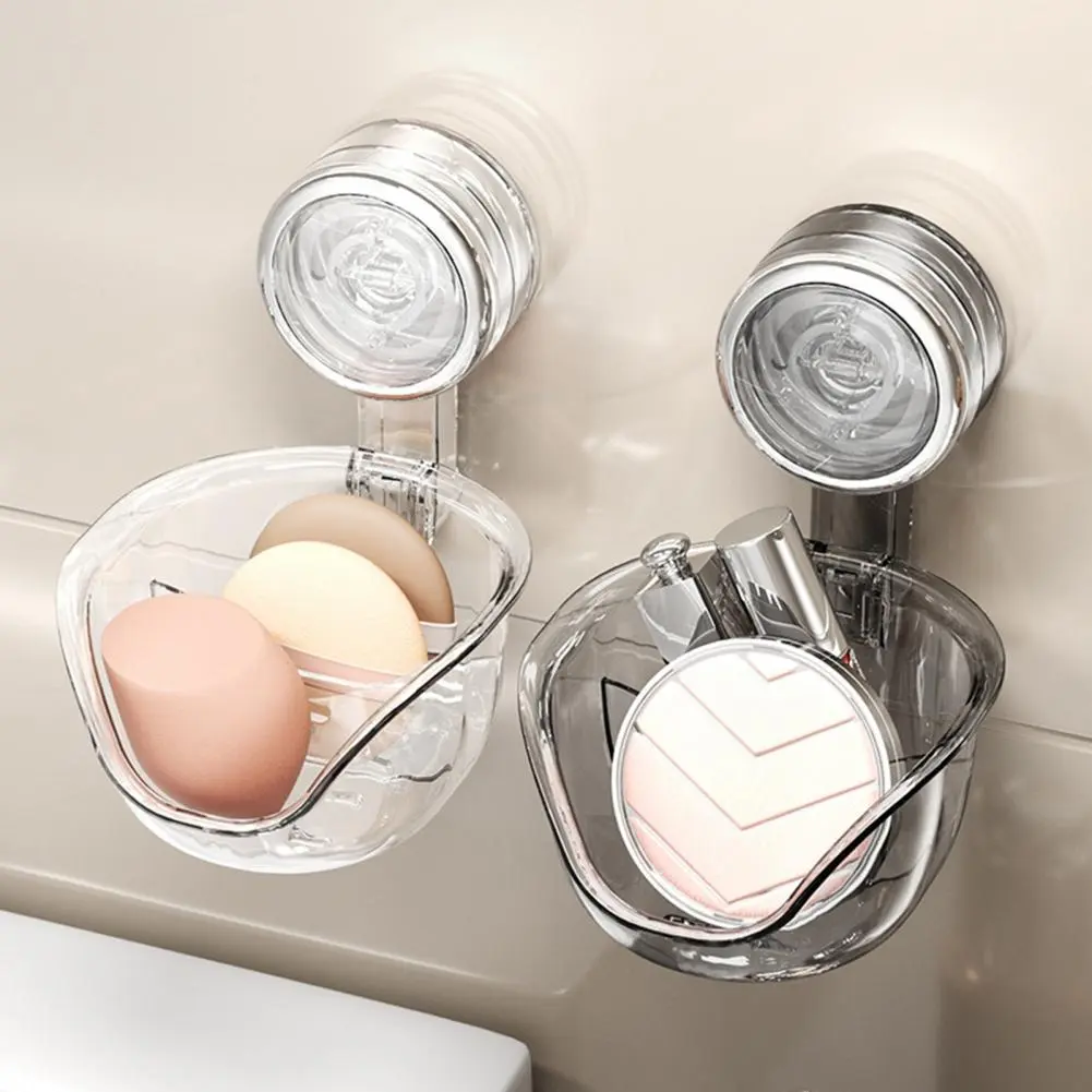 Hanging Makeup Station Organizer Transparent Bathroom Storage Stand with Strong Load-bearing Makeup Organizer Easy for Bathroom