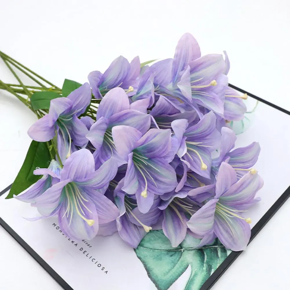 Natural Appearance Fake Floral Arrangements Elegant Simulated Silk Flowers for Home Office Wedding Party Decor for Home