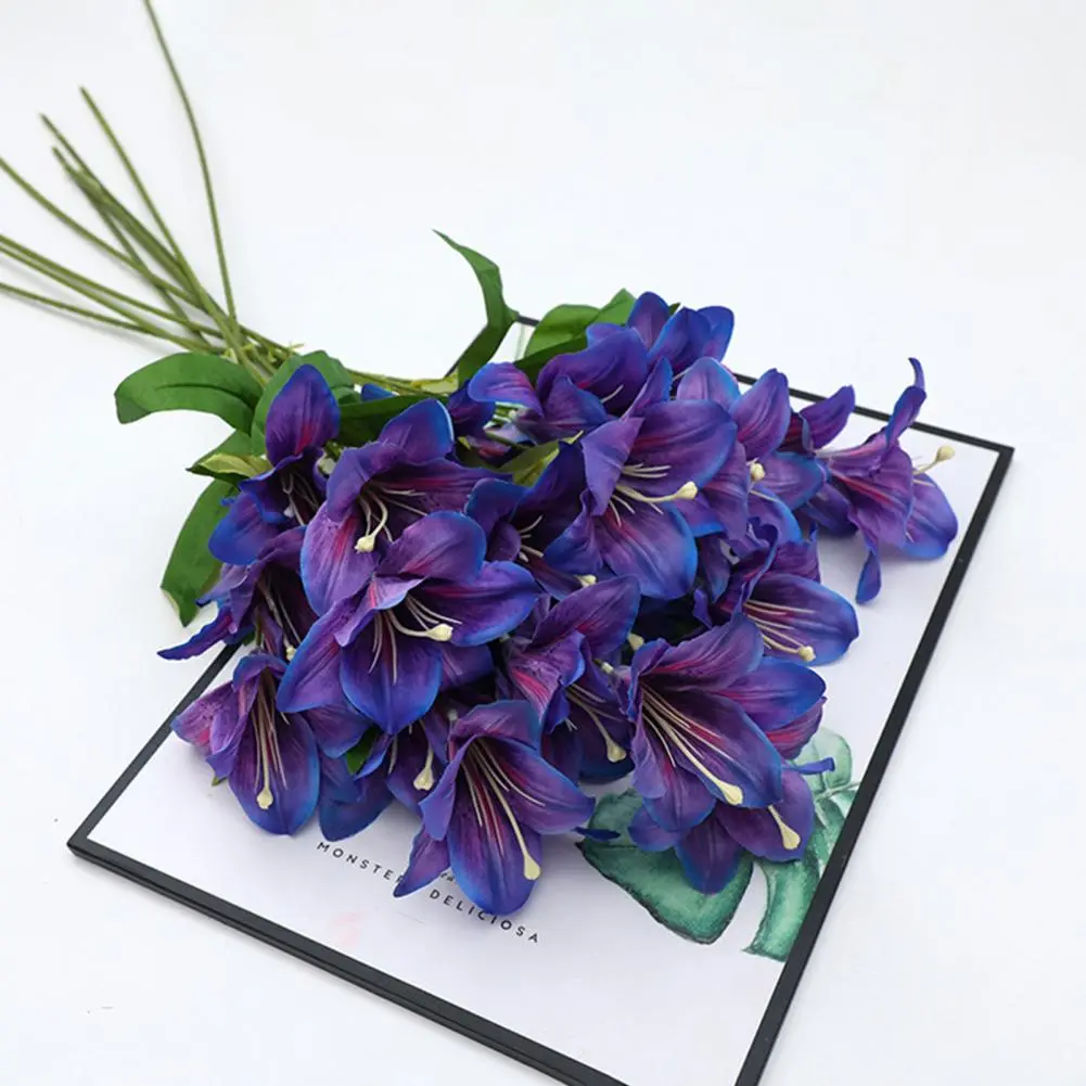Natural Appearance Fake Floral Arrangements Elegant Simulated Silk Flowers for Home Office Wedding Party Decor for Home