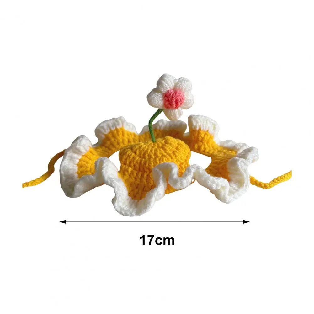 Cute Refined Cat Hat Elastic Autumn Winter Pet Hat Puppy Kittens Knitted Hat Party Photo Shoot Props Decoration Cat Accessories