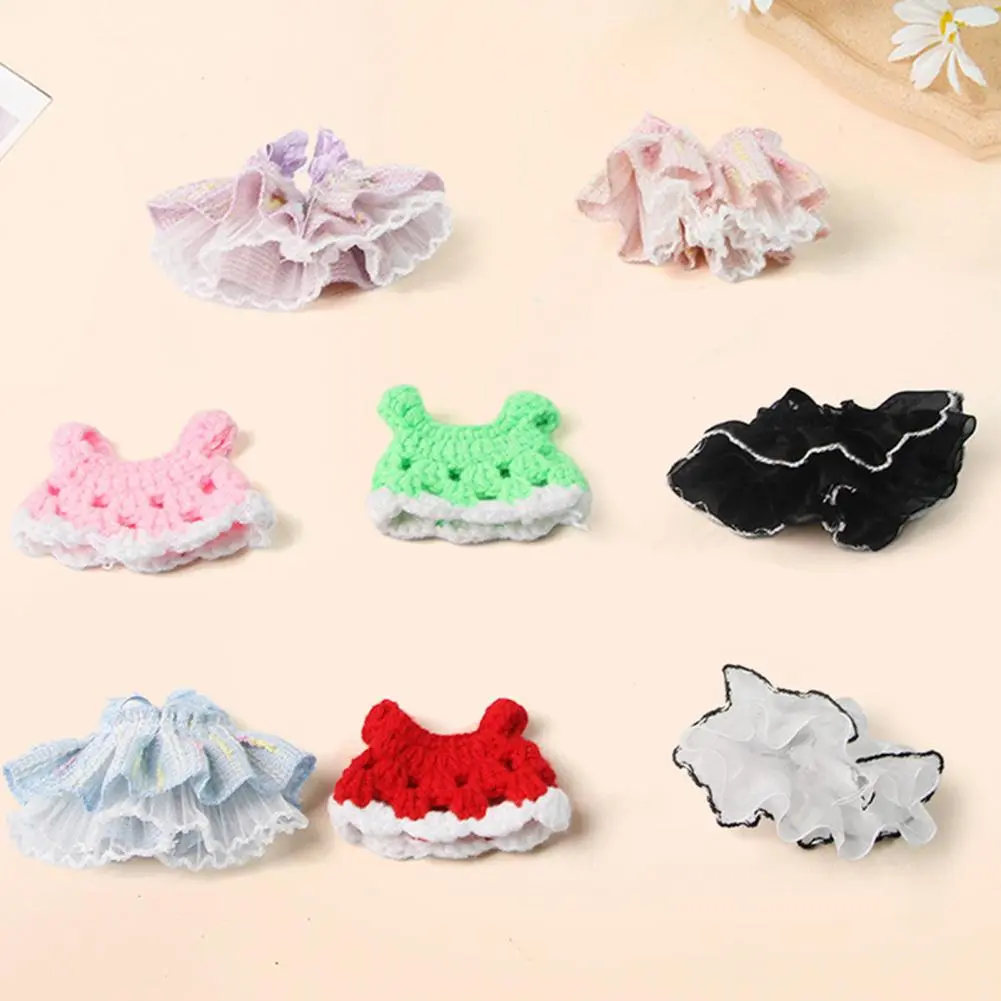 Mini Pet Costume Handmade Mini Knitted Pet Dress for Small Princess Skirt Bow Coat Set for Ferrets Hamsters Guinea for Hamster