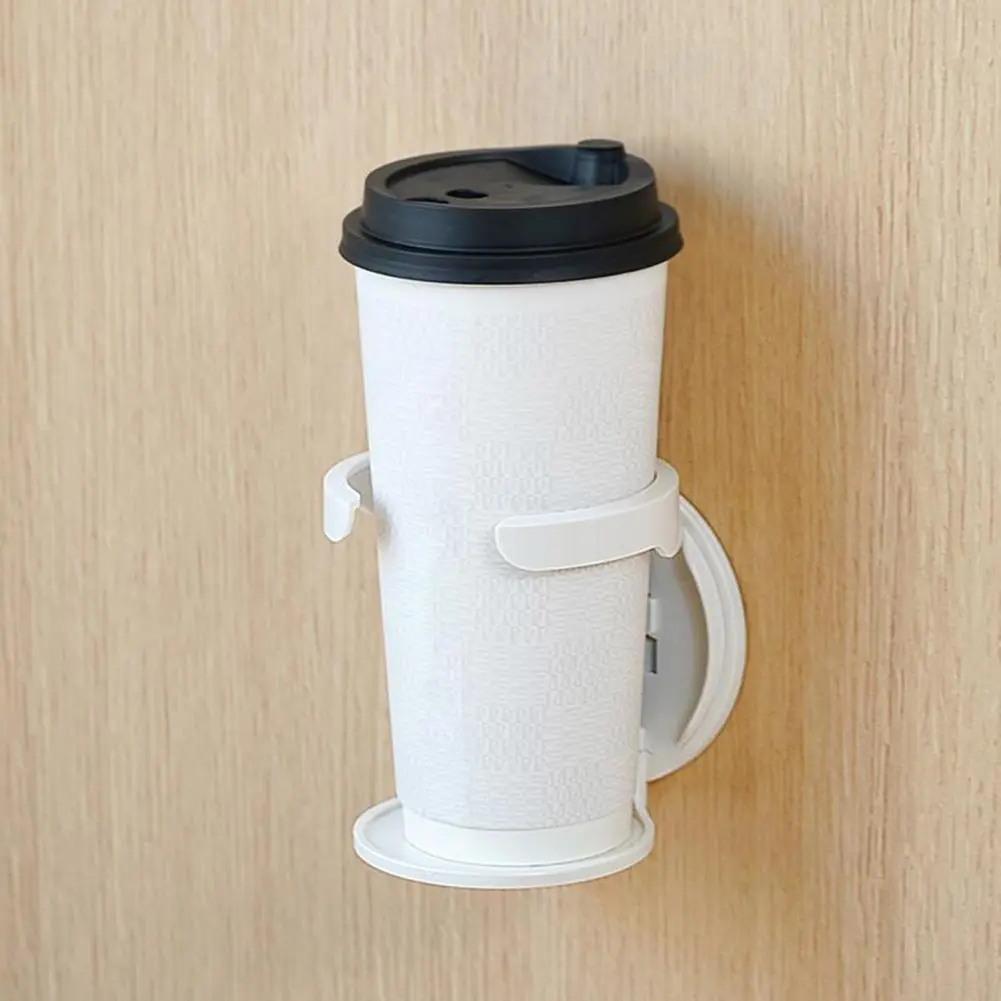 Dorm Room Cup Rack Foldable Wall Mounted Cup Holder Desk Organizer for Home Office Space Saving Bottle Storage Rack Tea Holder