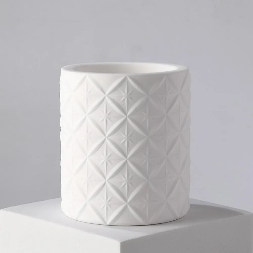 White Ceramic Vessel for Candles Elegant 200ml Therapy Container White Candles Holder for Home Decor Corrosion for Candles