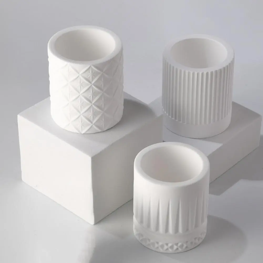 White Ceramic Vessel for Candles Elegant 200ml Therapy Container White Candles Holder for Home Decor Corrosion for Candles