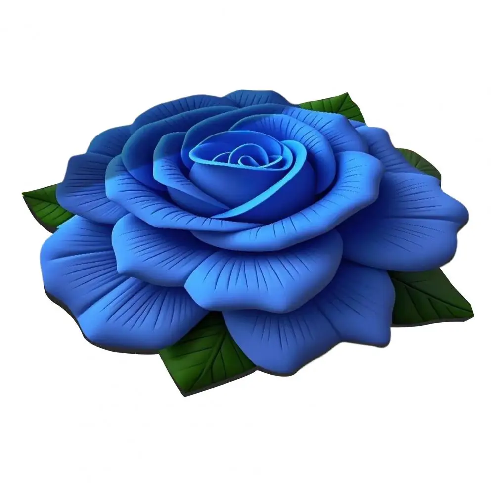 Diatomaceous Earth Bath Mat Plush Floral Floor Mat with Diatomaceous Earth Absorbent Rug for Bedroom Entrance Kitchen for Room
