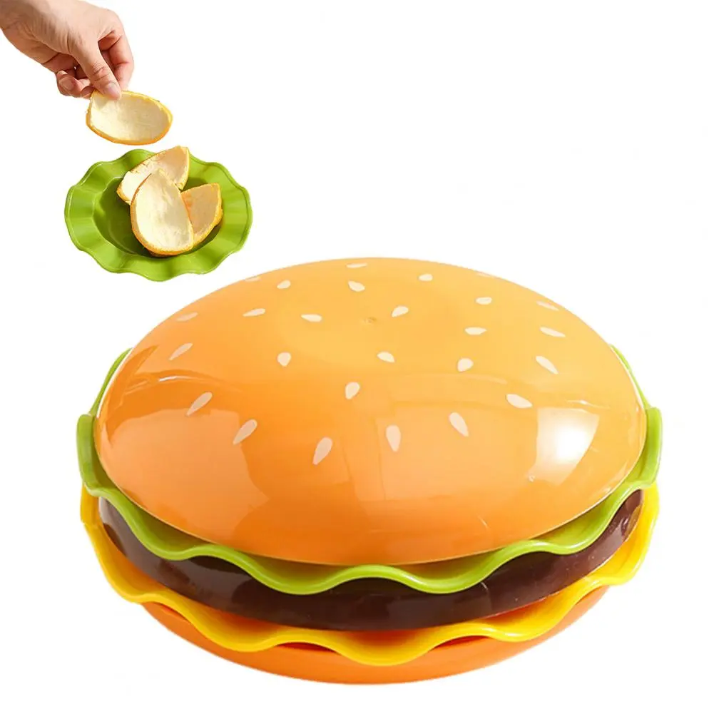 Cartoon Shape Tableware Hamburger-shaped Dipping Dishes Set for Parties Kitchen Accessories Bone Discard Bowl Condiment for Food